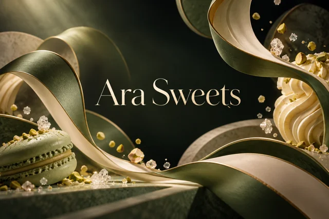 Ara Sweets — AI brand illustration