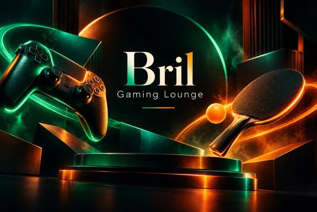 Bril Gaming Lounge — AI brand illustration