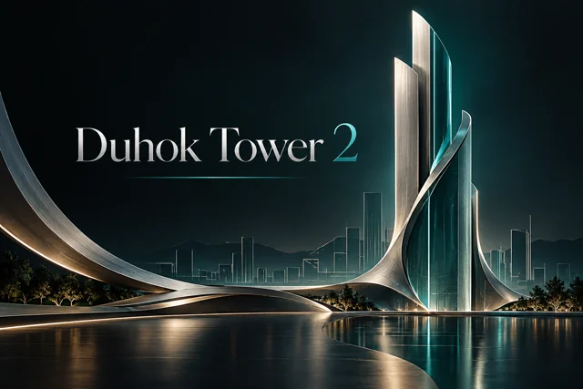 Duhok Tower 2 — AI brand illustration